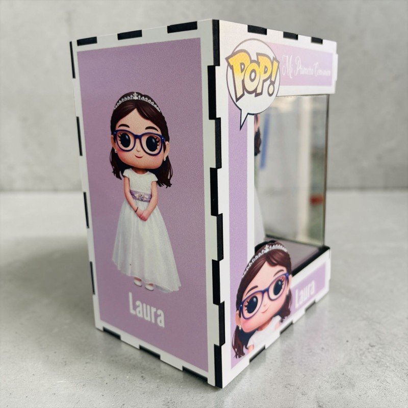 FUNKO DE MADERA PERSONALIZADO COMUNIÓN