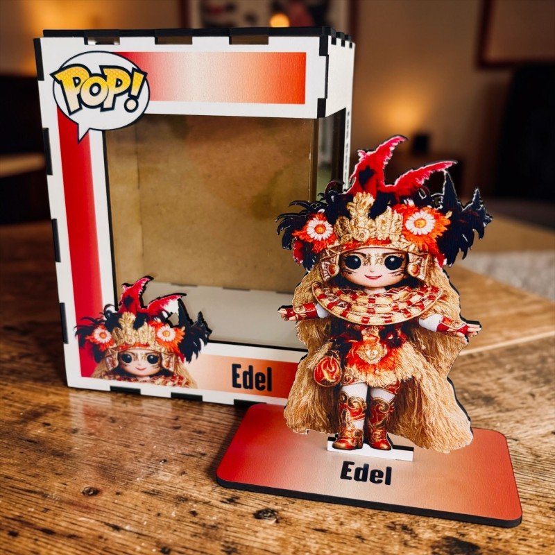 FUNKO DE MADERA PERSONALIZADO CARNAVAL
