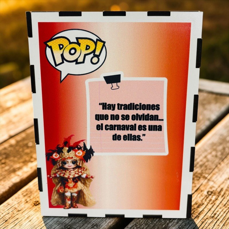FUNKO DE MADERA PERSONALIZADO CARNAVAL