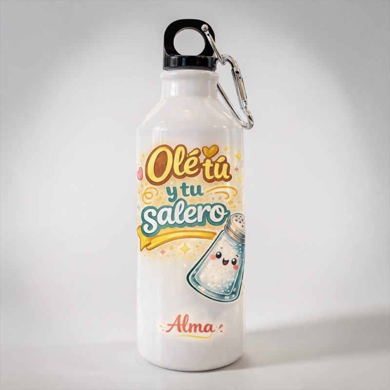BOTELLA MOSQUETÓN OLÉ TU Y TU SALERO