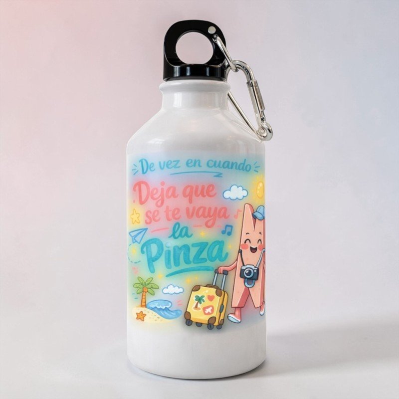 BOTELLA MOSQUETÓN QUE SE TE VAYA LA PINZA