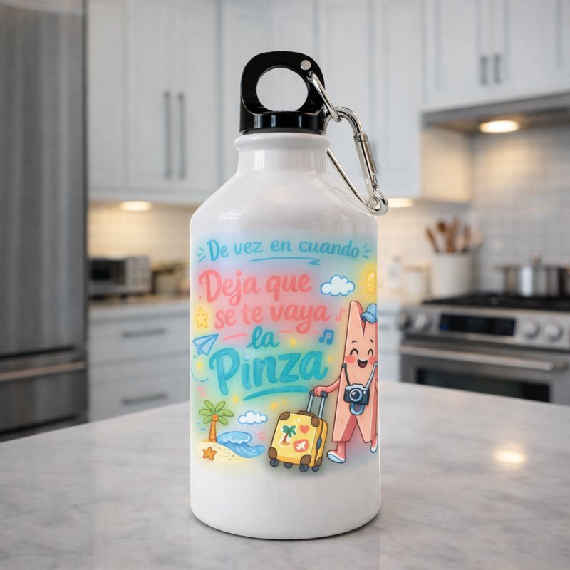BOTELLA MOSQUETÓN QUE SE TE VAYA LA PINZA