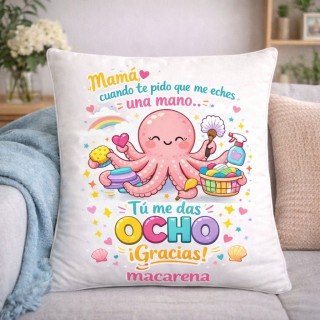 COJÍN MAMÁ PULPO