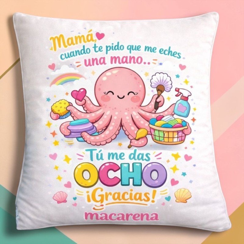 COJÍN MAMÁ PULPO