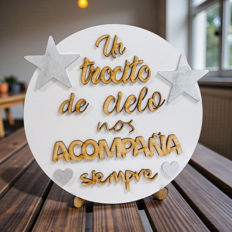 PLACA TROCITO DE CIELO COLOR