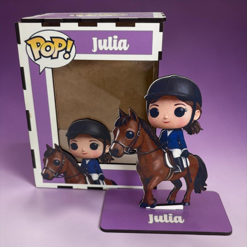 FUNKO DE MADERA HÍPICA