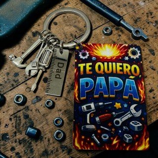 LLAVERO PAPÁ O ABUELO HERRAMIENTAS