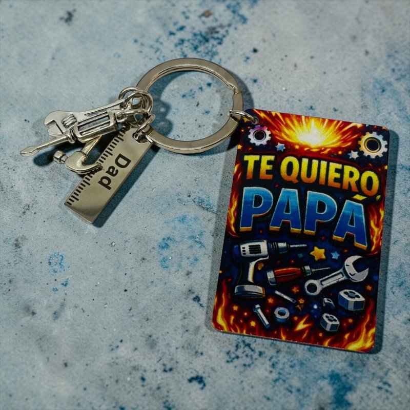 LLAVERO PAPÁ O ABUELO HERRAMIENTAS