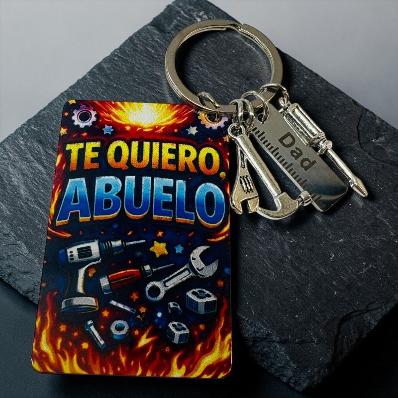 LLAVERO PAPÁ O ABUELO HERRAMIENTAS