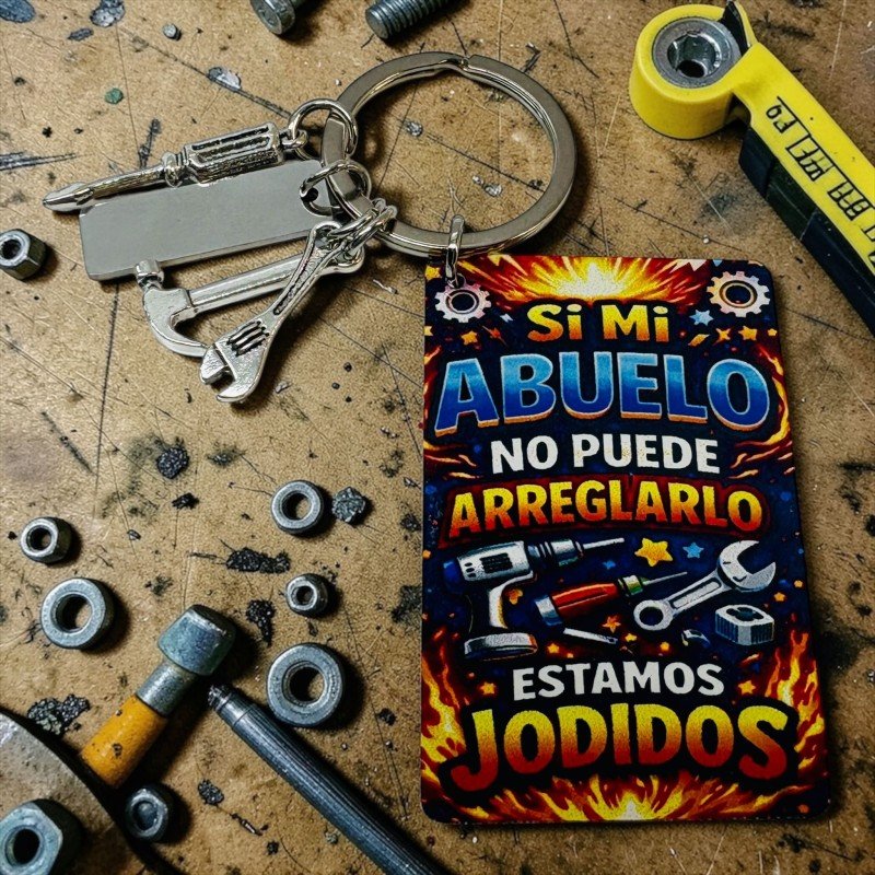 LLAVERO PAPÁ O ABUELO HERRAMIENTAS