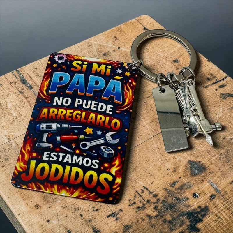 LLAVERO PAPÁ O ABUELO HERRAMIENTAS