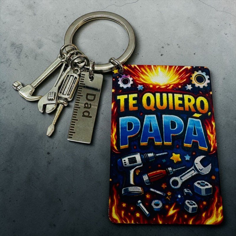 LLAVERO PAPÁ O ABUELO HERRAMIENTAS
