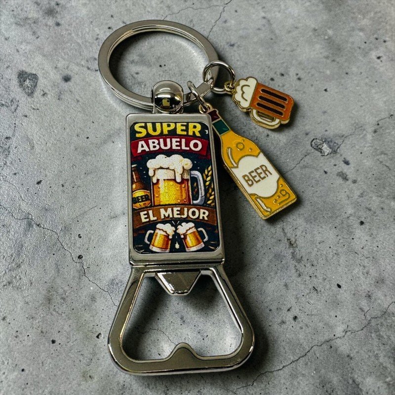 LLAVERO ABRIDOR CERVEZA PAPÁ O ABUELO