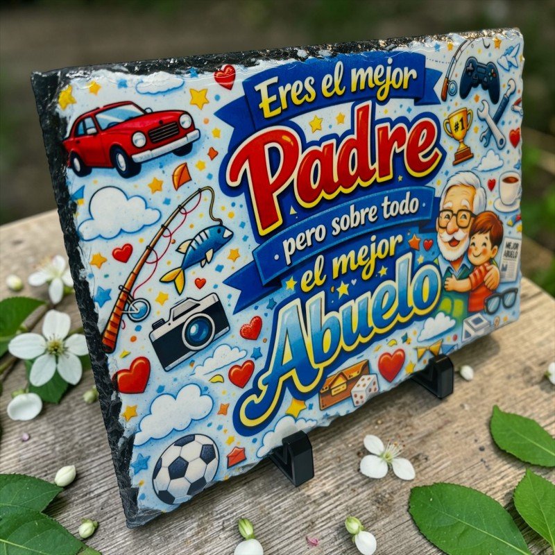 PIZARRA EL MEJOR PADRE Y ABUELO