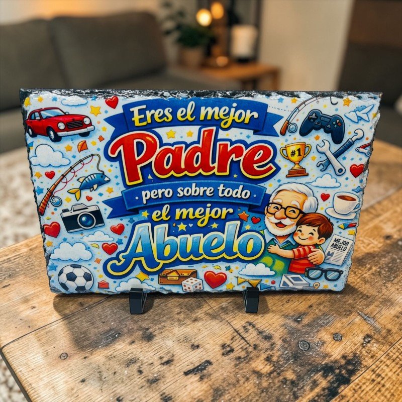PIZARRA EL MEJOR PADRE Y ABUELO