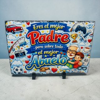 PIZARRA EL MEJOR PADRE Y ABUELO