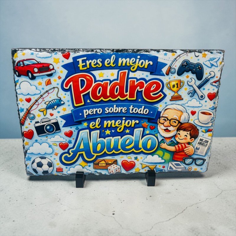 PIZARRA EL MEJOR PADRE Y ABUELO