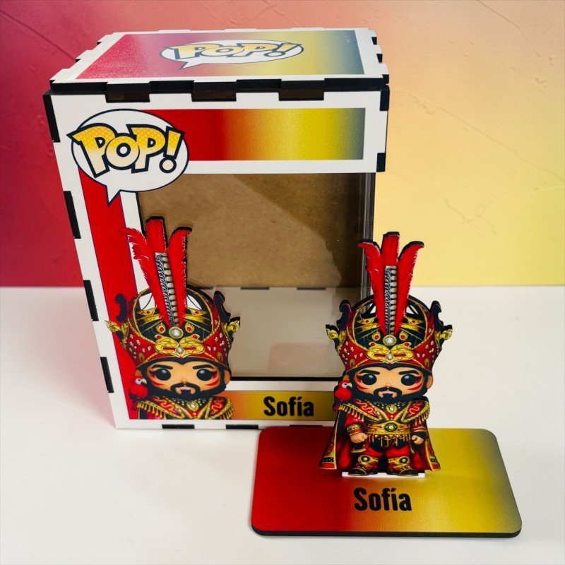 FUNKO DE MADERA PERSONALIZADO CARNAVAL