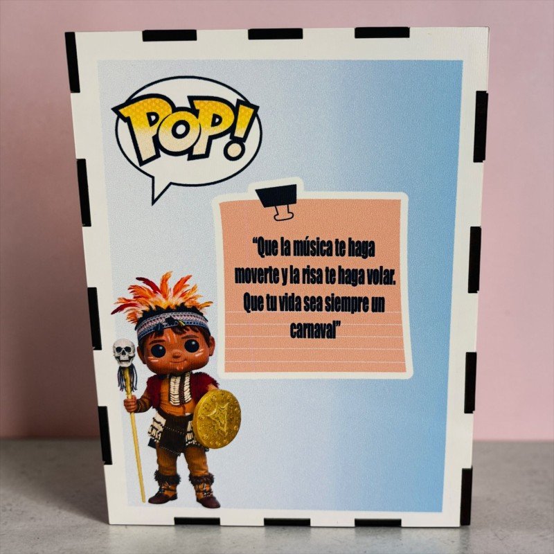 FUNKO DE MADERA PERSONALIZADO CARNAVAL