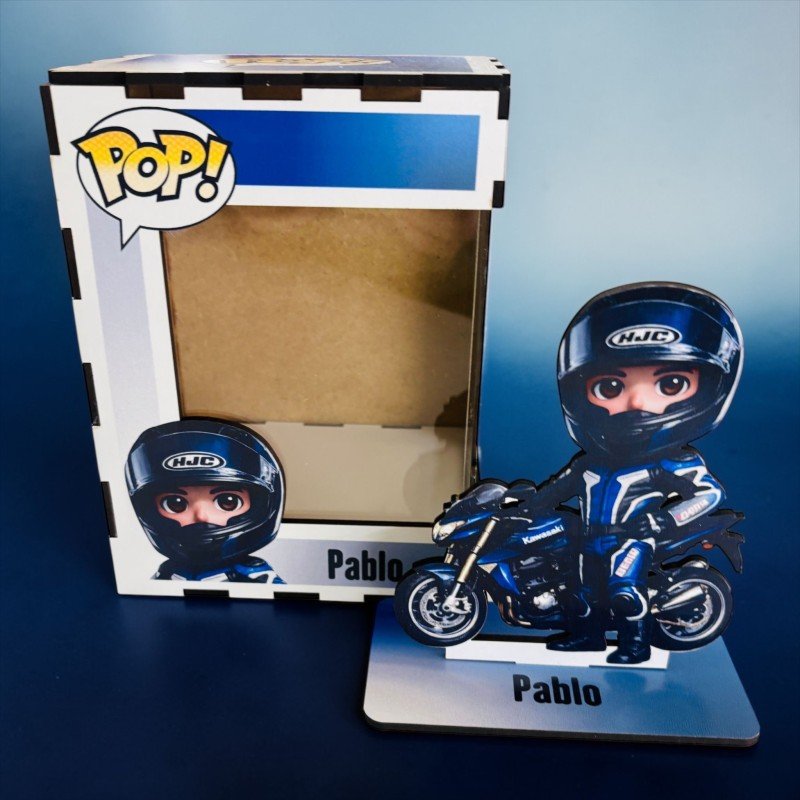 FUNKO DE MADERA MOTOS