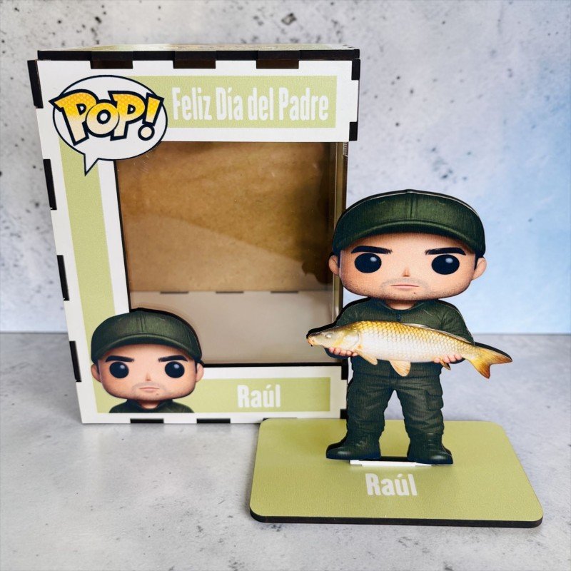 FUNKO DE MADERA PESCA