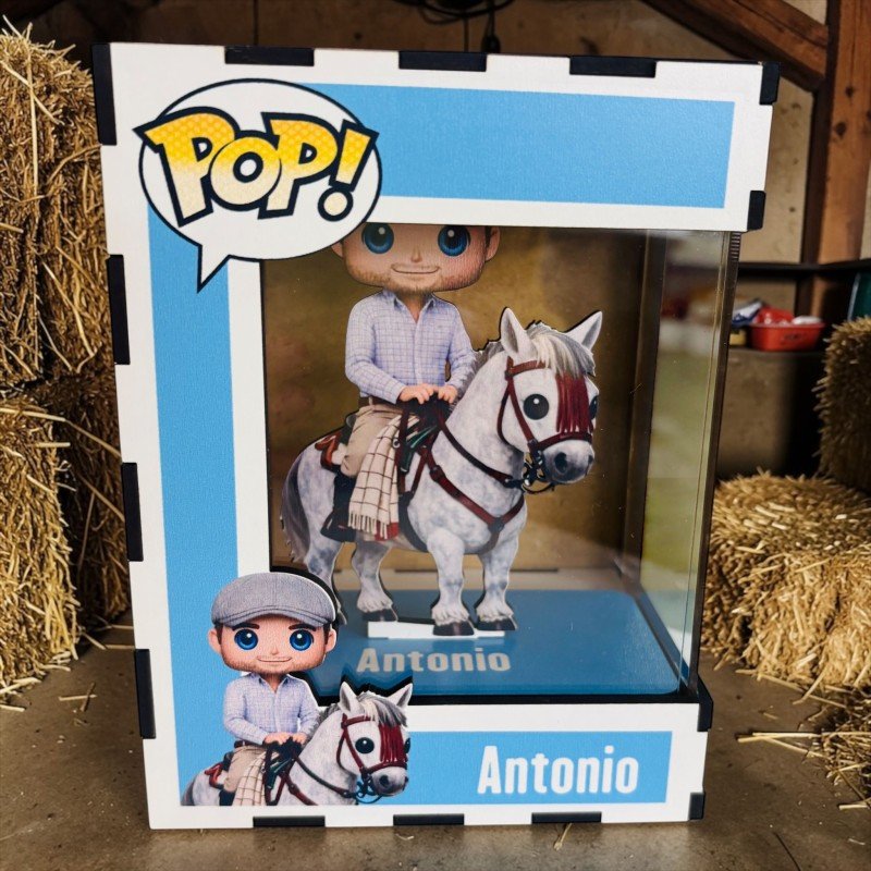 FUNKO DE MADERA HÍPICA