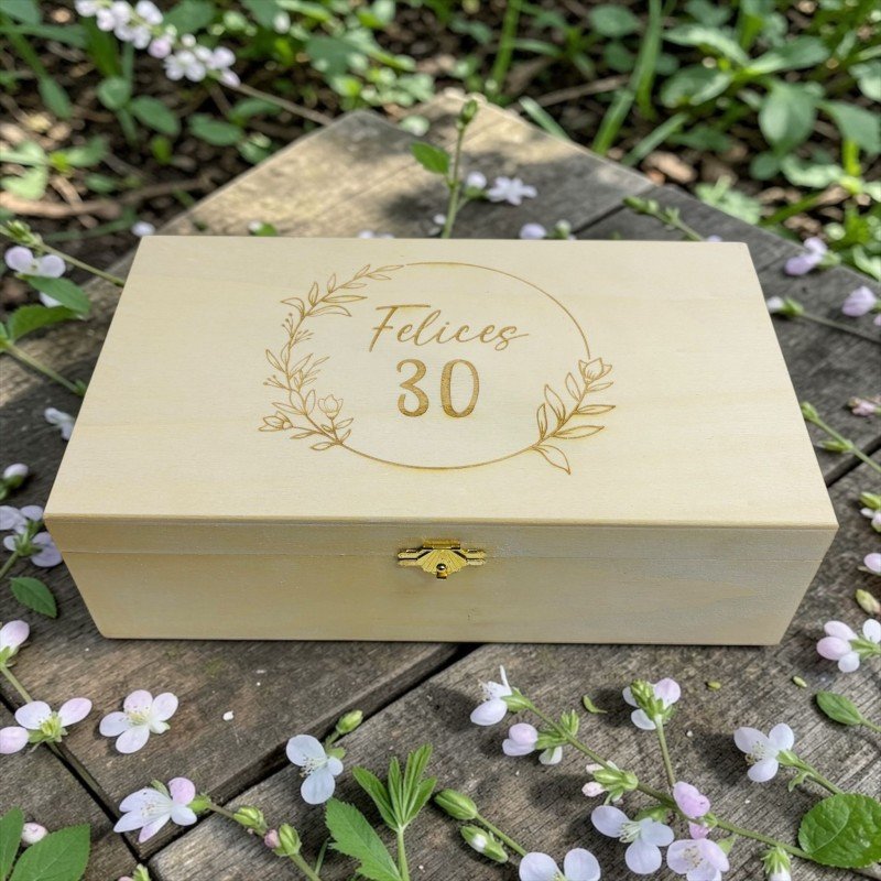 CAJA RELOJ PERSONALIZADA