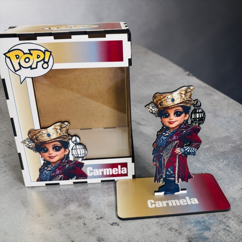 FUNKO DE MADERA PERSONALIZADO CARNAVAL