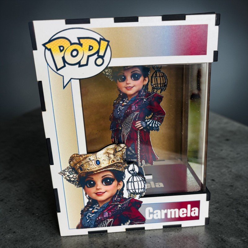 FUNKO DE MADERA PERSONALIZADO CARNAVAL