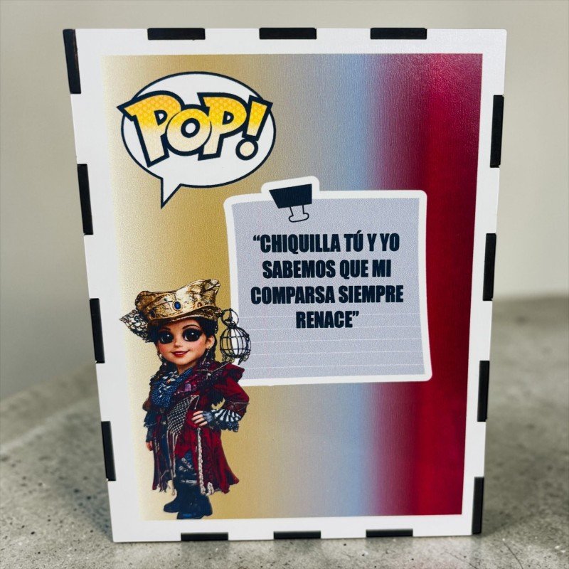 FUNKO DE MADERA PERSONALIZADO CARNAVAL