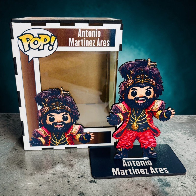 FUNKO DE MADERA PERSONALIZADO CARNAVAL