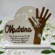CORAZÓN CON MANOS MADRINA O PADRINO