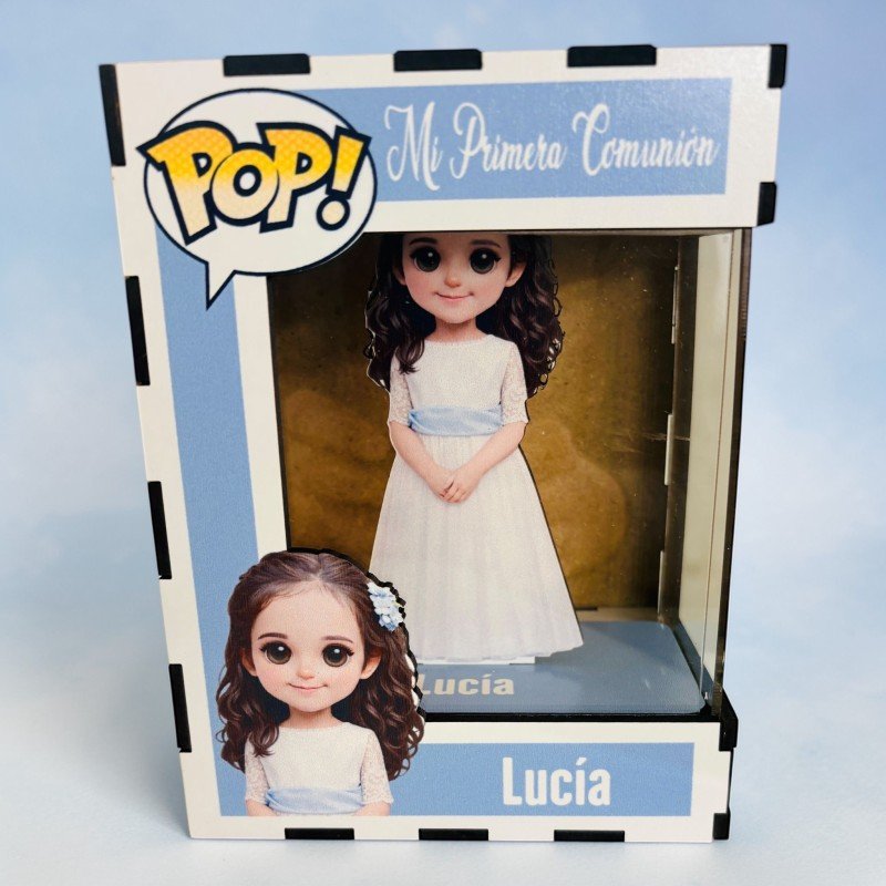 FUNKO DE MADERA PERSONALIZADO COMUNIÓN
