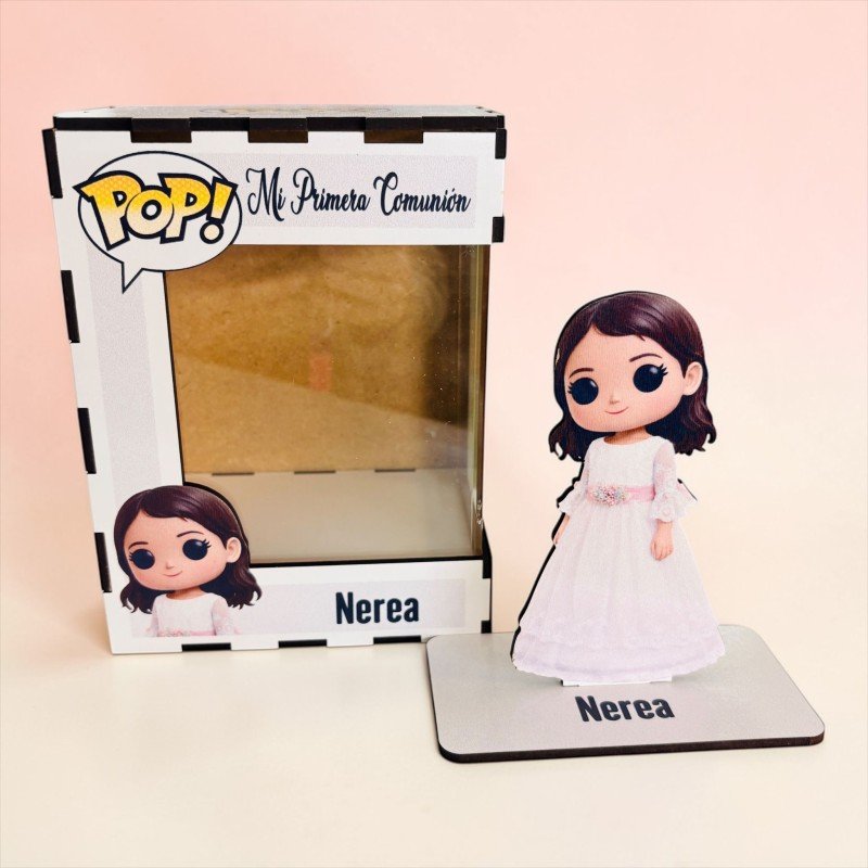 FUNKO DE MADERA PERSONALIZADO COMUNIÓN
