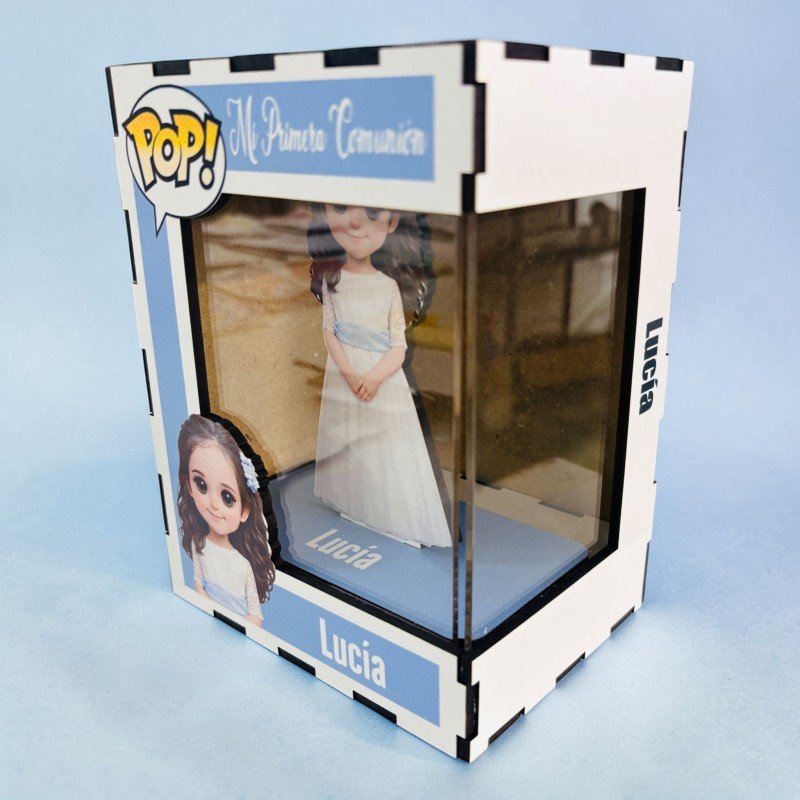 FUNKO DE MADERA PERSONALIZADO COMUNIÓN