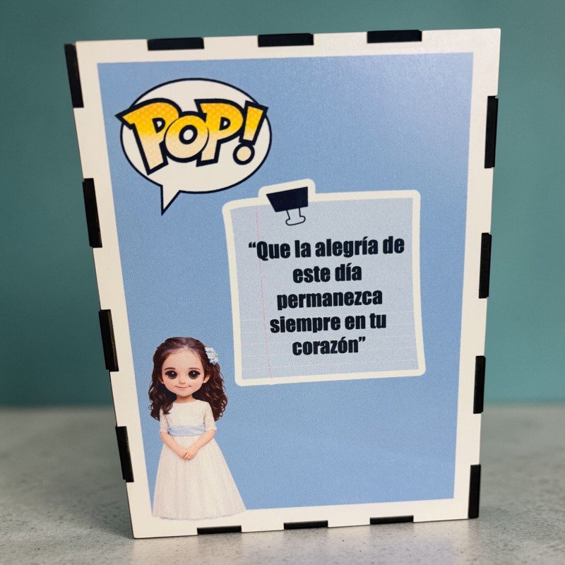FUNKO DE MADERA PERSONALIZADO COMUNIÓN