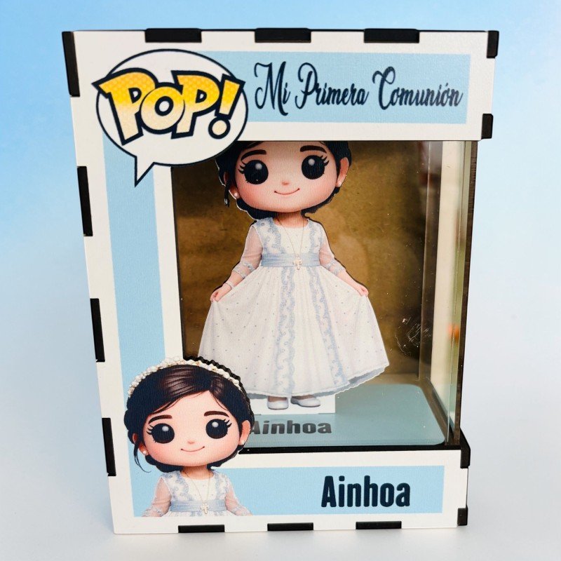 FUNKO DE MADERA PERSONALIZADO COMUNIÓN