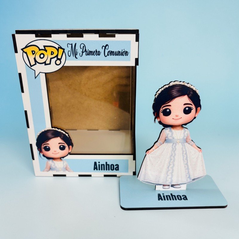 FUNKO DE MADERA PERSONALIZADO COMUNIÓN