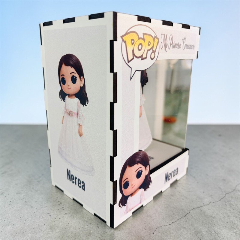 FUNKO DE MADERA PERSONALIZADO COMUNIÓN