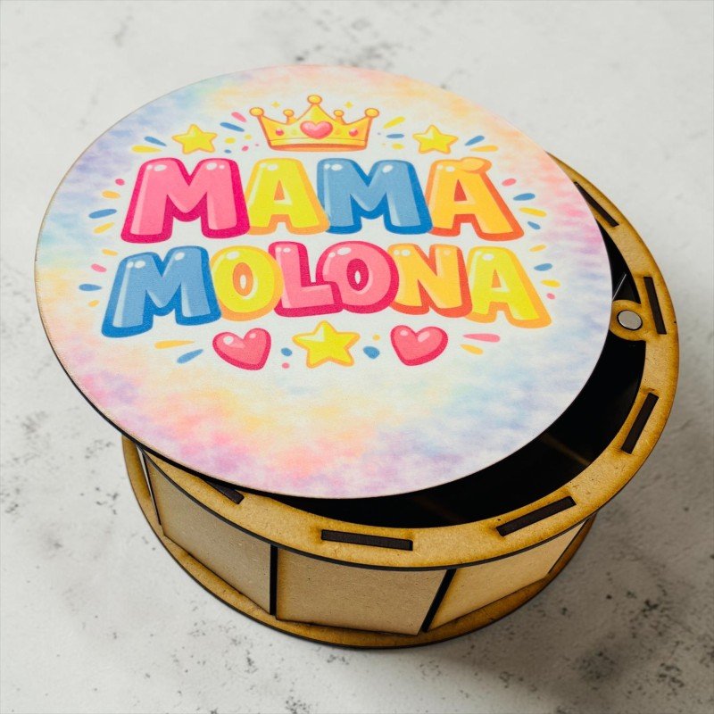 CAJA MAMÁ O ABUELA MOLONA 20 CM