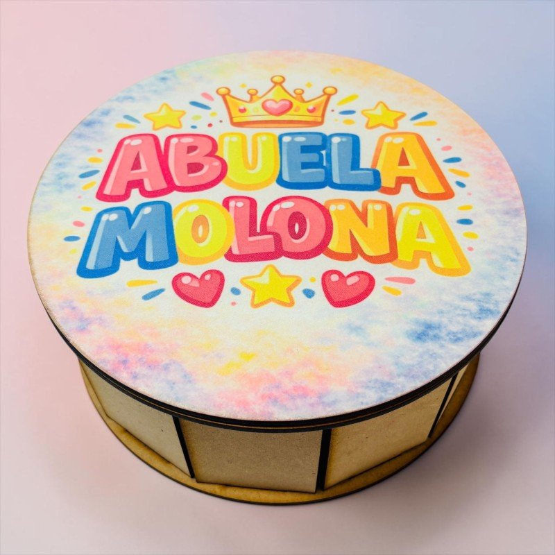 CAJA MAMÁ O ABUELA MOLONA 20 CM