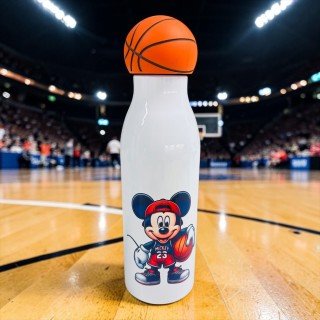 BOTELLA MICKEY MOUSE TAPON BALONCESTO