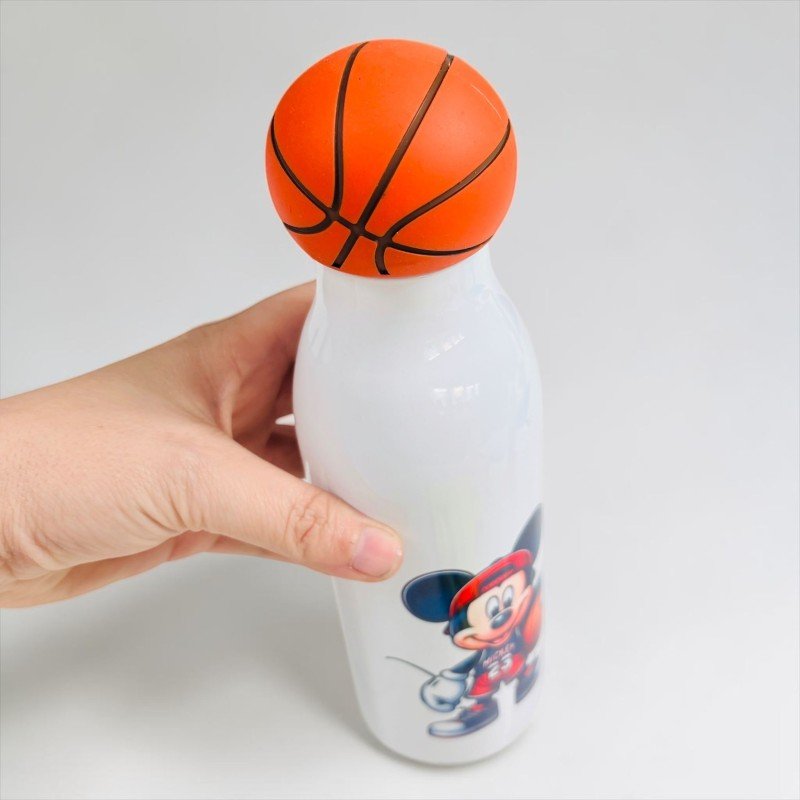 BOTELLA MICKEY MOUSE TAPON BALONCESTO