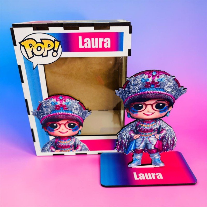 FUNKO DE MADERA PERSONALIZADO CARNAVAL