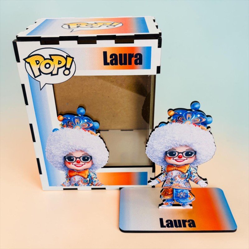 FUNKO DE MADERA PERSONALIZADO CARNAVAL