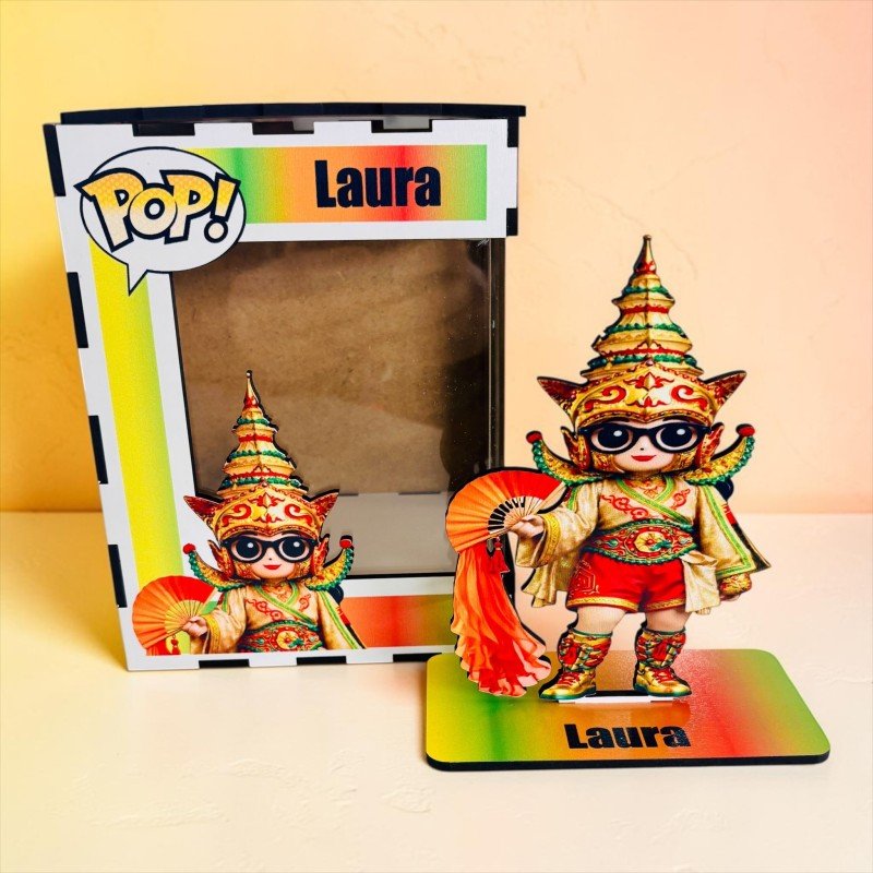 FUNKO DE MADERA PERSONALIZADO CARNAVAL