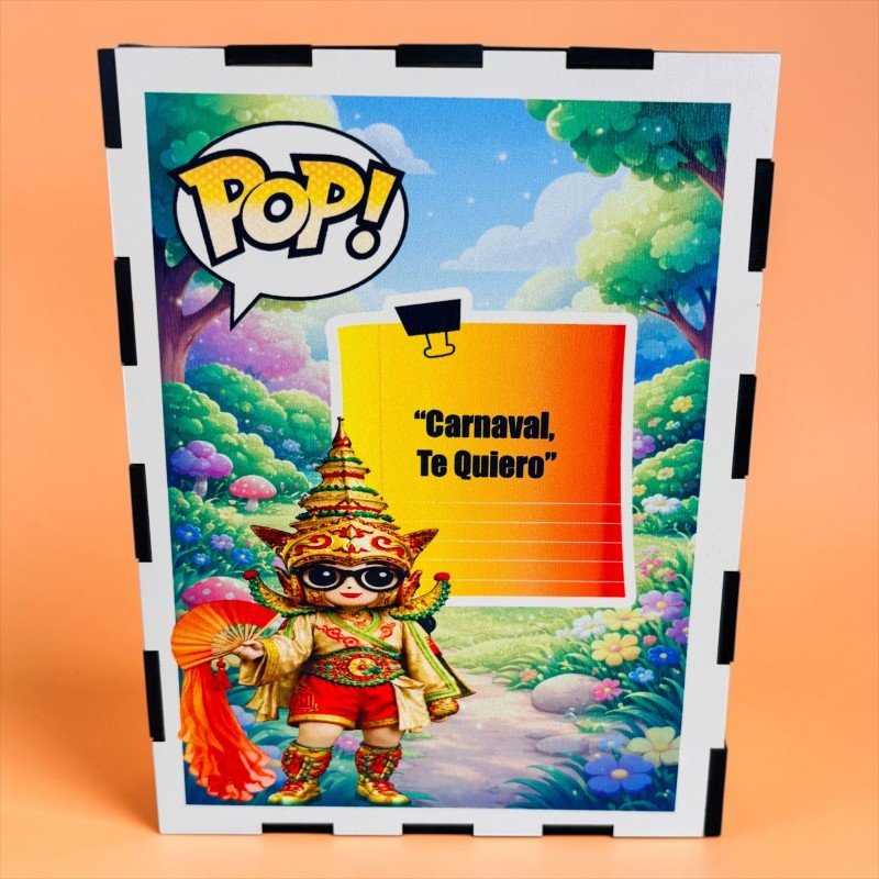 FUNKO DE MADERA PERSONALIZADO CARNAVAL
