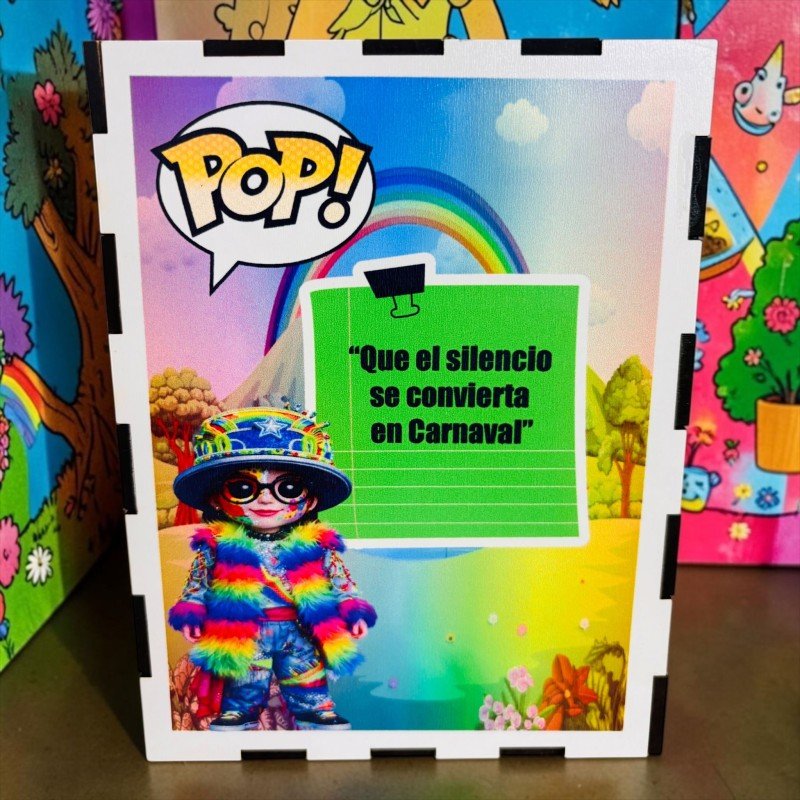 FUNKO DE MADERA PERSONALIZADO CARNAVAL