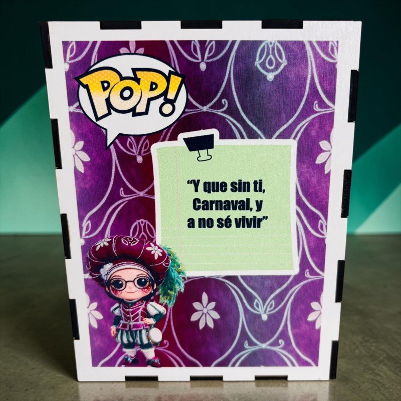 FUNKO DE MADERA PERSONALIZADO CARNAVAL