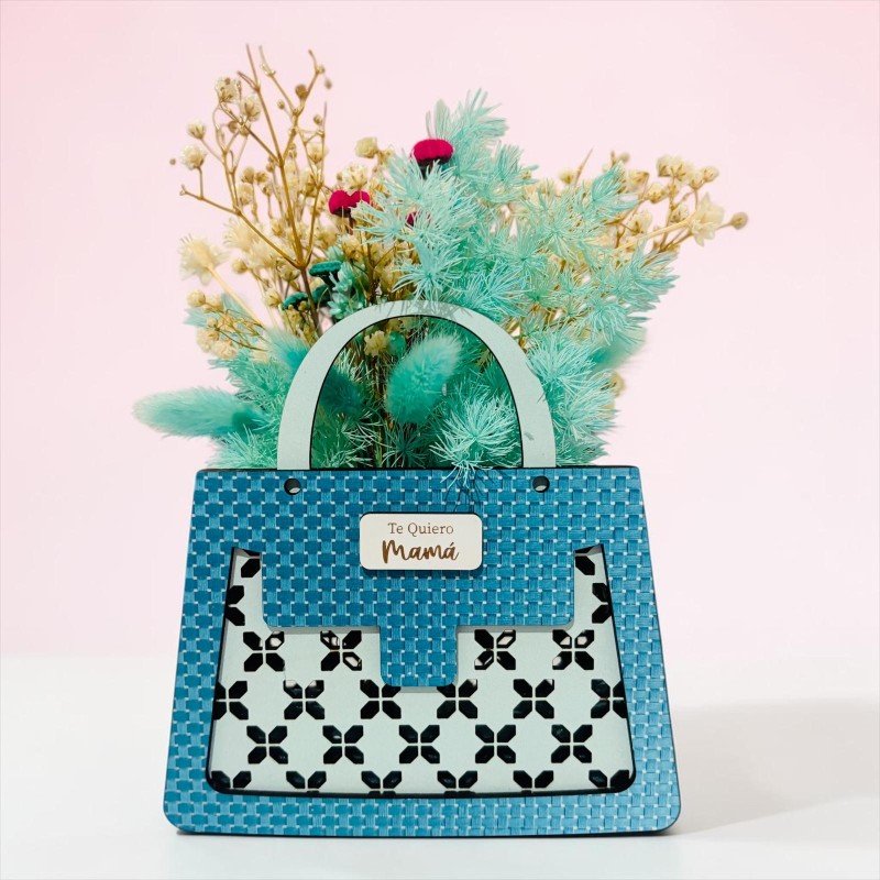 BOLSO MADERA DECORATIVO